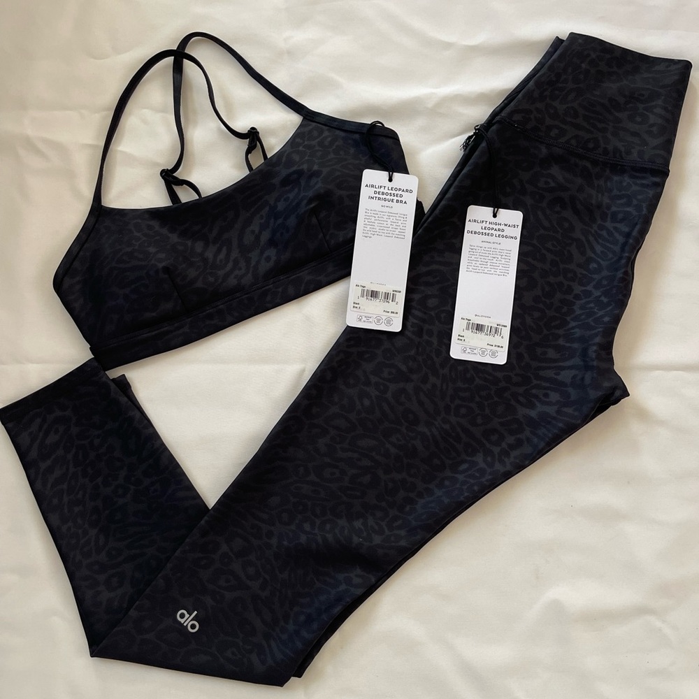 Alo Yoga Airlight High-Waist Leopard Debossed Legging